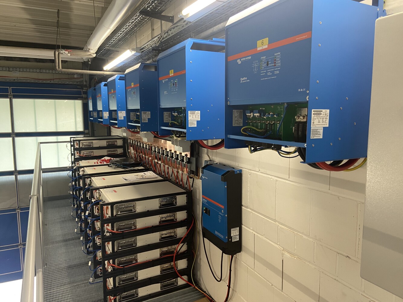 How to precharge the inverters in a large storage system?