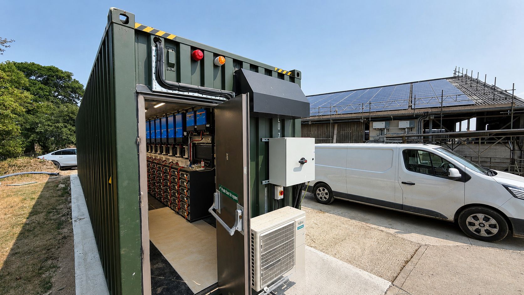 500kWh Pytes Battery Storage Powers Off-Grid Dairy Farm